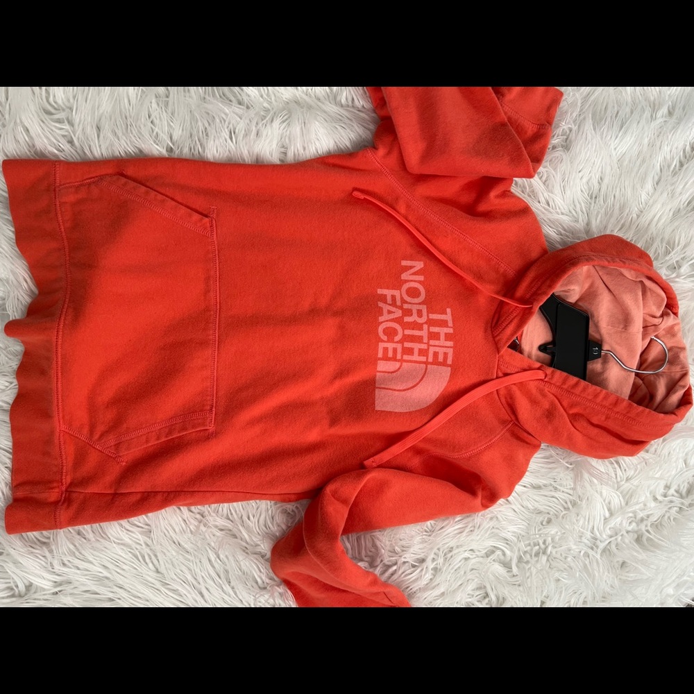 Salmon colored Northface Hodie